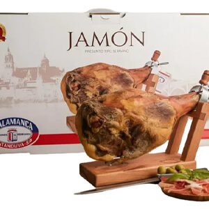 Kit Presunto Jamon Serrano 12 Meses + Suporte + Faca
