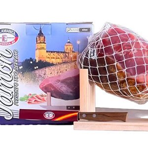 Kit Mini Presunto Jamon Serrano 12 Meses 1Kg + Suporte + Faca